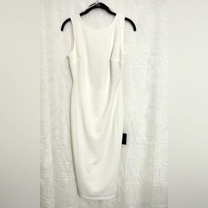 ✨Lulus white sleeveless back out wedding dress in good/fair condition with tags✨